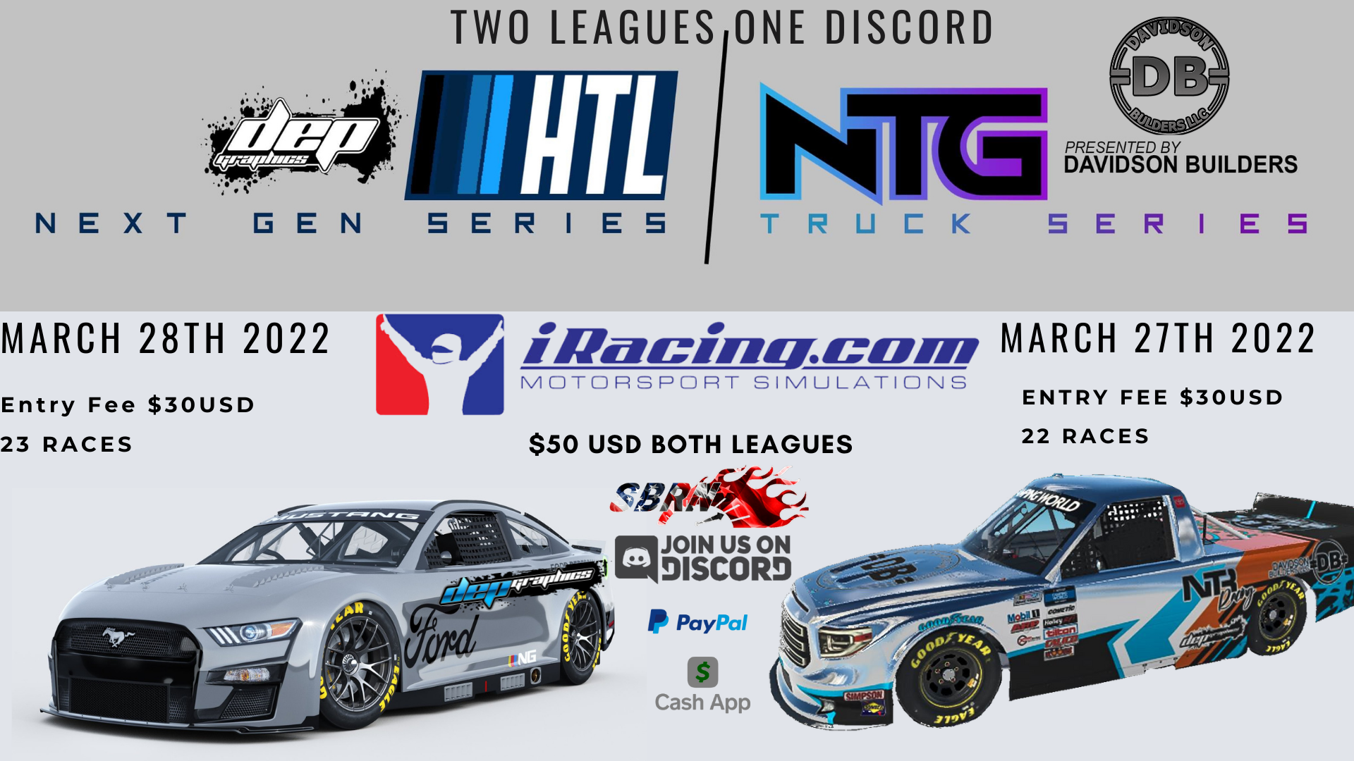 Announcing Our Upcoming iRacing Leagues – Beginning March 27th, 2022 ...